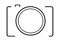 camera logo very small
